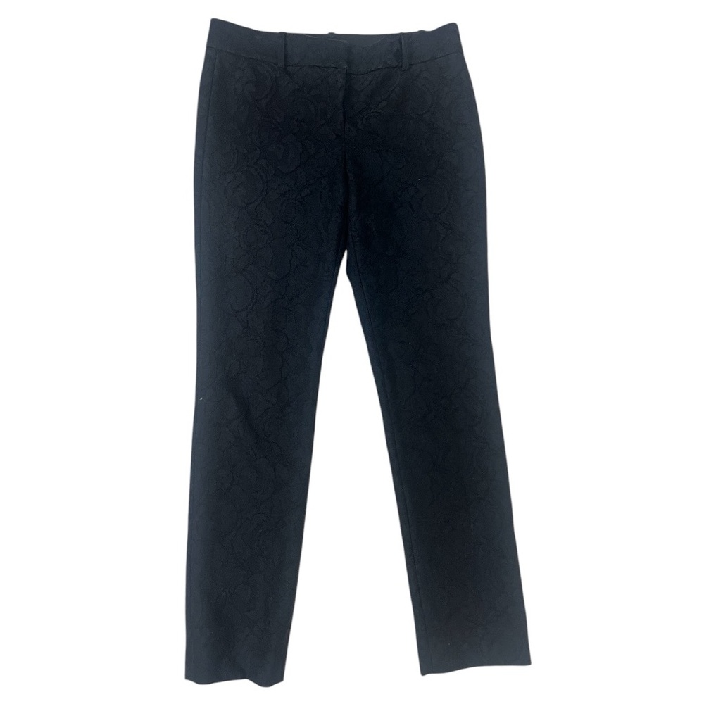 Ann Taylor Black Floral Pants